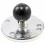 RAM Mount Chrome Round Plate with 1 inch Ball