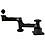 RAM Mount Horizontal Base Dual Swing Arm with 1.5 inch Ball End