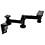 RAM Mount Vertical Dual Straight Swing Arm with Post Plate