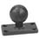 RAM Mount Rectangular 1.5 x 3 inch Plate with 1.5 inch Ball