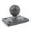 RAM Mount Rectangular 1.5 x 2 inch Plate on 1 inch Ball