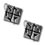 Geocaching Silver Earings Black