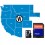Navionics HotMaps Platinum West USA Lakes microSD with SD Adapter