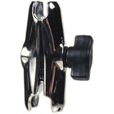 RAM Mount Chrome Standard Arm with Dual 1 inch Sockets