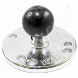 RAM Mount Chrome Round Plate with 1 inch Ball