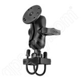RAM Mount 2.5in dia Plate Mount with Dual U-Bolt Base and Short Arm RAM-101U-B-235