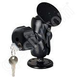 RAM Mount Dual Round Plate Short Lock Mount with 1.5 inch Ball