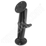 RAM Mount Long Arm Dual 3.68 inch Round Plate Mount 1.5 inch Ball RAM-101U-D-240