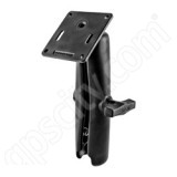 RAM Mount Square 75mm VESA Plate on Long Arm with 1.5 inch Open Socket