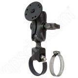 RAM Mount Round Plate Short Arm Multi Strap Base Mount 1.5 inch Ball RAM-108-BU