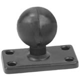 RAM Mount Rectangular 1.5 x 2.5 inch Plate with 1.5 inch Ball RAM Mount Rectangular 1.5 x 2.5 inch Plate with 1.5 inch Ball