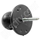 RAM Mount Round Plate with Wood Screw Base and 1.5 inch Ball RAM Mount Round Plate with Wood Screw Base and 1.5 inch Ball