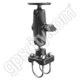 RAM Mount Dual Stainless Steel U-Bolt Rail Base with Round Plate RAM Mount Dual Stainless Steel U-Bolt Rail Base with Round Plate