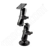 RAM Mount Double Standard Socket Arm with AMPS Plate for Dexterity Systems