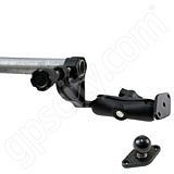 RAM Mount Yoke Clamp with Dual Diamond Plate Mount