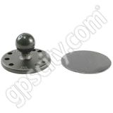 RAM Mount Round Plate on Adhesive Disk with 1 inch Ball RAM Mount Round Plate on Adhesive Disk with 1 inch Ball