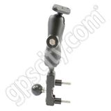 RAM Mount Diamond Plate Dual Motorcycle Mount RAM-B-174-2 RAM Mount Diamond Plate Dual Motorcycle Mount RAM-B-174-2