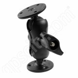 RAM Mount Dual Round Plate Short Arm Mount Reinforced Post