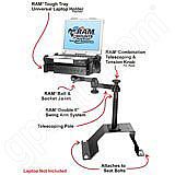 NPI RAM Chevrolet Ford Laptop Vehicle Mount RAM-VB-107-SW1