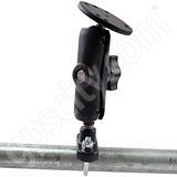 RAM Mount Round Plate Zinc U-Bolt Mount with Plastic Arm