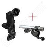 RAM Mount Dual Diamond Plate Mount with Extra Yoke Clamp Base
