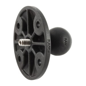 RAM Mount Plastic Plate with Camera Thread 1 inch Ball