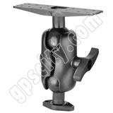 RAM Mount Large Plate Post Mount Short RAM-E-111U-D-247-25 RAM Mount Large Plate Post Mount Short RAM-E-111U-D-247-25