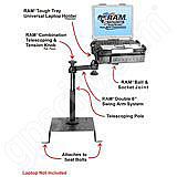 RAM Mount Chrysler Dodge and Ford Dual Arm Laptop Vehicle Mount