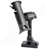 RAM Mount RAM Tube Jr Rod Holder Standard 6 inch Post Bulkhead Flat Surface Base
