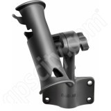 RAM Mount RAM Tube Jr Fishing Rod Holder Short 4 inch Post Bulkhead Mounting Base