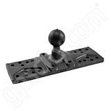 NPI RAM Plastic Marine 6.25 x 2 inch Plate on 1.0 inch Ball