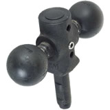 RAM Mount Double 1.5 inch Ball with 0.65 inch Post