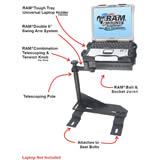 RAM Mount Chrysler and Dodge Dual Arm Laptop Vehicle Mount