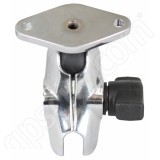 RAM Mount Chrome Short Arm Diamond Plate Open Socket Assembly