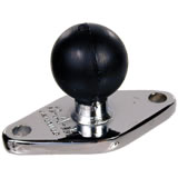 RAM Mount Chrome Diamond Plate with 1 inch Ball