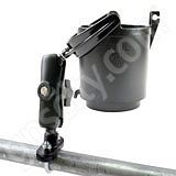 RAM Mount Self Leveling Cup Holder No Foam U-Bolt Mount