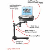 RAM Mount Dodge Durango Dual Arm Laptop Vehicle Mount