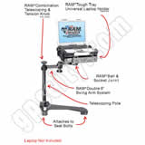RAM Mount Honda Element Dual Arm Laptop Vehicle Mount