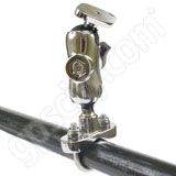 RAM Mount Chrome Rail Base with Short Arm Diamond Assembly RAM Mount Chrome Rail Base with Short Arm Diamond Assembly
