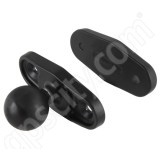RAM Mount Square 2.5 inch Rail Clamp Base with 1.5 inch Ball NO HARDWARE