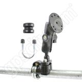 RAM Mount Aluminum Round Plate on Utility Strap Base Mount