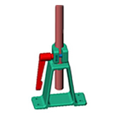 RAM Mount Floor Bi-POD Clamp Base with 18 inch Threaded Pipe