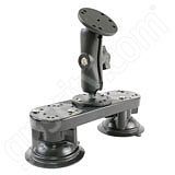 RAM Mount Dual Locking Suction with Standard Arm and Round Plate RAM Mount Dual Locking Suction with Standard Arm and Round Plate