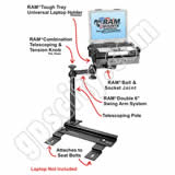 NPI RAM Chrysler PT Cruiser Dual Arm Laptop Vehicle Mount