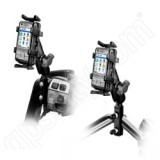RAM Mount Universal Finger Grip Cradle on Motorcycle Brake Mount