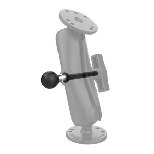 RAM Mount Long Arm with Side 1 inch Ball and Diamond Plate
