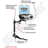 RAM Mount Jeep Wrangler Vehicle Laptop Mount RAM-VB-170-SW1