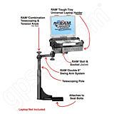 RAM Mount Volkswagen Dual Arm Laptop Vehicle Mount RAM Mount Volkswagen Dual Arm Laptop Vehicle Mount