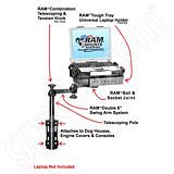 RAM Mount Vertical Dual Arm Laptop Vehicle Mount