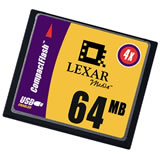 Lexar 64MB CF Data Card